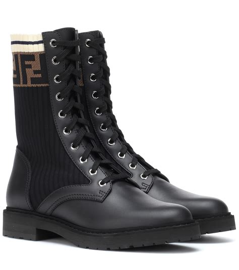 Fendi Leather Boots for Women for sale 